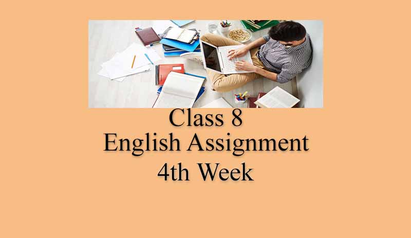 english assignment 8th week